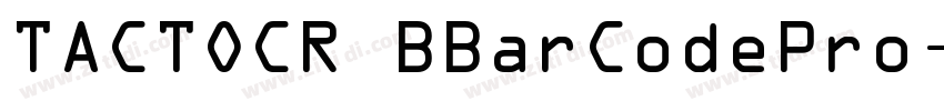 TACTOCR BBarCodePro字体转换
